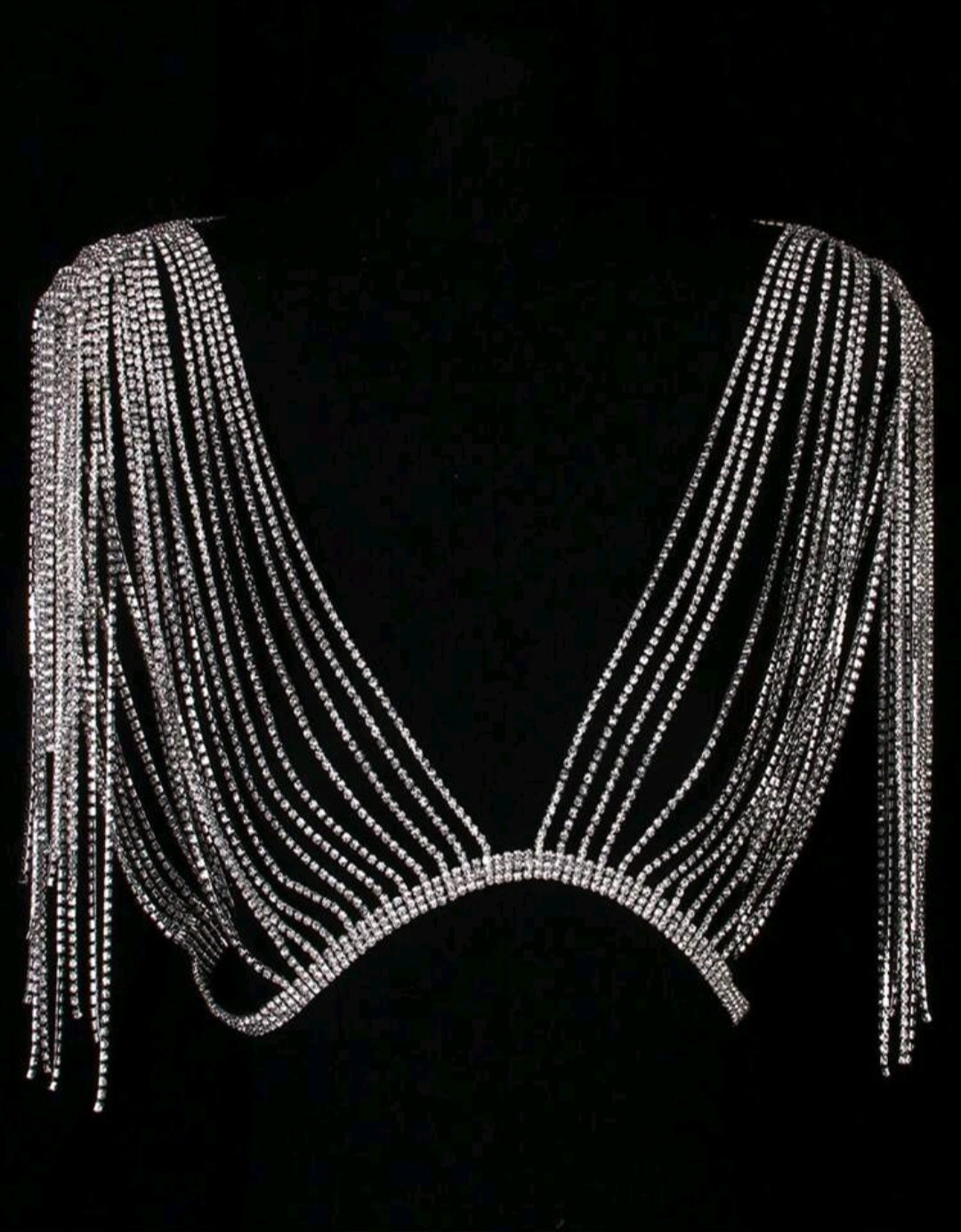 Dripping in Jewels rhinestone top